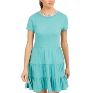 Bebop 3 Tier Dress In Jade